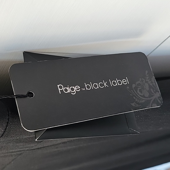 Paige Black Label Kingly Dress Size 10 Black With Subtle Silver Sparkles. - Picture 2 of 16